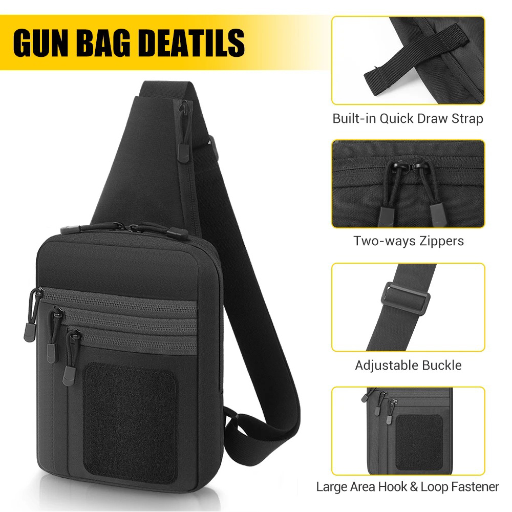 Concealed Carry Chest Gun Bag  - đánh giá và giá Edc Concealed Carry Sling Bag